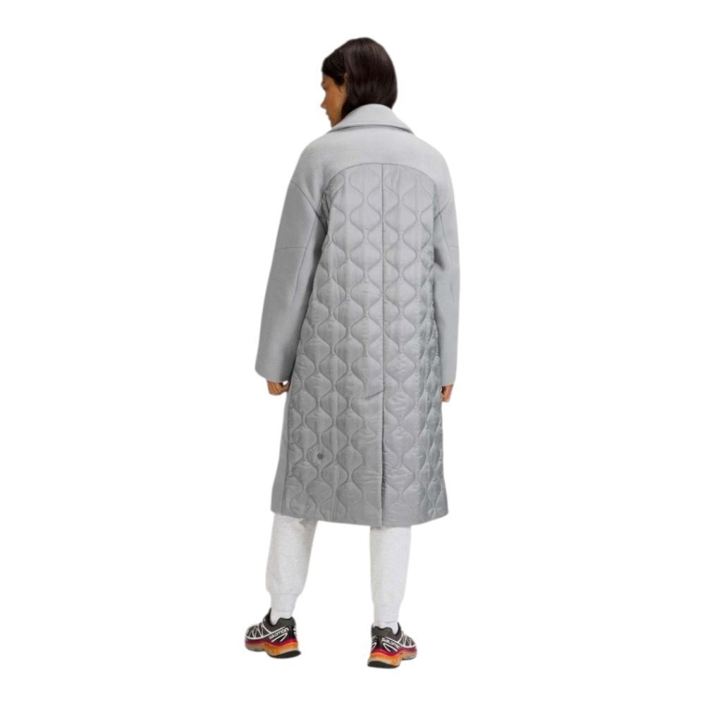 Lululemon Wool Long Wrap Coat Light Gray Oversized Jacket Size 4 NWT - Picture 4 of 16